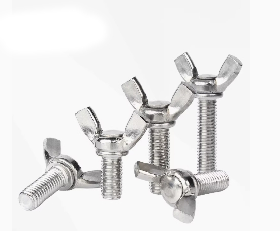 304 Stainless Steel Butterfly Screws, Ingots, Hand-tightening Screws, Butterfly-shaped Sheep Horn Bolts, M3, M4, M5, M6, M8