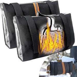 Couvre-robinet extérieur OEM pour la protection contre le gel hivernal avec bande réfléchissante, réutilisable et imperméable, enveloppe d'isolation pour robinet d'eau - Product Image 1