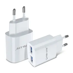 Toptan fiyat ab adaptörü 5V 2.4 Amp aşırı yük aşırı akım koruma duvar C telefon hızlı şarj çift Usb şarj