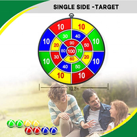 Jeu de fléchettes avec 8 balles adhésives et crochet, jeu de fléchettes Kickball pour enfants, cadeau de Noël, jouet sûr et classique