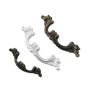 European Classic Zinc Alloy Furniture Handle <b>Drawer</b> Pull Bar Antique Bronze White 52 83mm Hole Spacing - Product Image 5