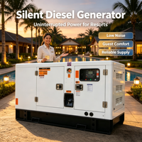 Generador Diésel Súper Silencioso de 24kW 30kW 40kW 50kW, Trifásico, 50Hz/60Hz, con ATS, Generador de Energía de Respaldo SENLE SL-RO1SS, Garantía de 12 Meses