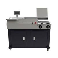 Machine de reliure à la colle automatique pour carnet de notes, livre photo, couverture rigide, DC-60A4, avec écran tactile