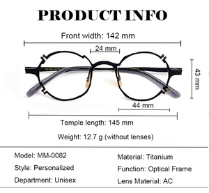 Monturas de anteojos de titanio ligeras de alta calidad de lujo <span class=keywords><strong>para</strong></span> hombre y mujer, diseño de patrón sólido, gafas graduadas <span class=keywords><strong>para</strong></span> hombre y mujer - Product Image 3
