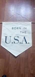 Hete Verkoop Decoratief Katoenen Canvas Hangende <span class=keywords><strong>Scroll</strong></span> Banner Feest Promotievlaggen En Banners - Product Image 2