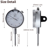 Nuevo mejor juego de base magnética de ajuste fino soporte de reloj magnético y un indicador de esfera de 10mm se utiliza para la indicación, juego de dos piezas