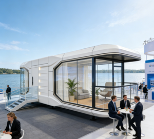 Casa Prefabricada de Lujo Popular con Hermosa <span class=keywords><strong>Vista</strong></span> para Ocio al Aire Libre, Vacaciones, Proyecto Turístico de Alta Gama, Estructura de Acero, Comedor Solar - Product Image 6