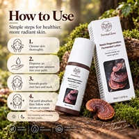 Crème hydratante et apaisante pour le visage au champignon Reishi fermenté, à la bêta-glucane de Ganoderma, antioxydante, pour la barrière cutanée