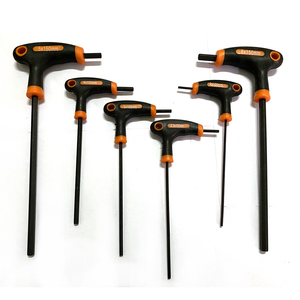 <span class=keywords><strong>7</strong></span> Mảnh Vỉ Đôi TPR Grip Metric Phẳng Bóng End Dài Cánh Tay Tiết Kiệm Năng Lượng T Xử Lý Hex Key Allen Cờ Lê thiết Lập Cho Xe Đạp Xe Đạp - Product Image 2