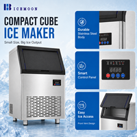 Meilleur prix, machine à glaçons commerciale de 36 kg et 56 kg, machine à glaçons à fabrication rapide avec bac de stockage de 15 kg pour les magasins de boissons