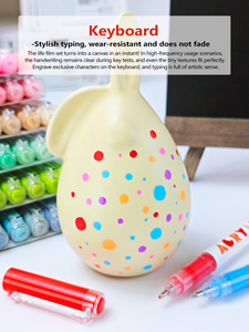 Guangna 168 Farben Flüssig-Acrylgel-Stift-Set mit gerader Spitze 1,0 mm, inklusive blauer, roter und grüner Tinten zum Zeichnen und Malen - Product Image 5