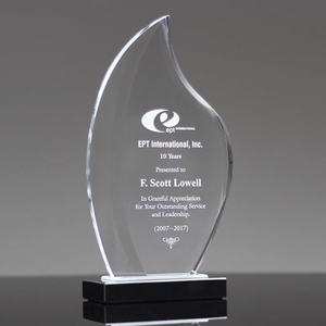 Plaques en verre à facettes en forme de flamme pour les récompenses bancaires <span class=keywords><strong>Memeto</strong></span> - Product Image 5