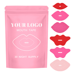 Bande de bouche de sommeil de conception de lèvre respirante rose professionnelle, utilisation nocturne hypoallergénique pour de beaux rêves - Product Image 3