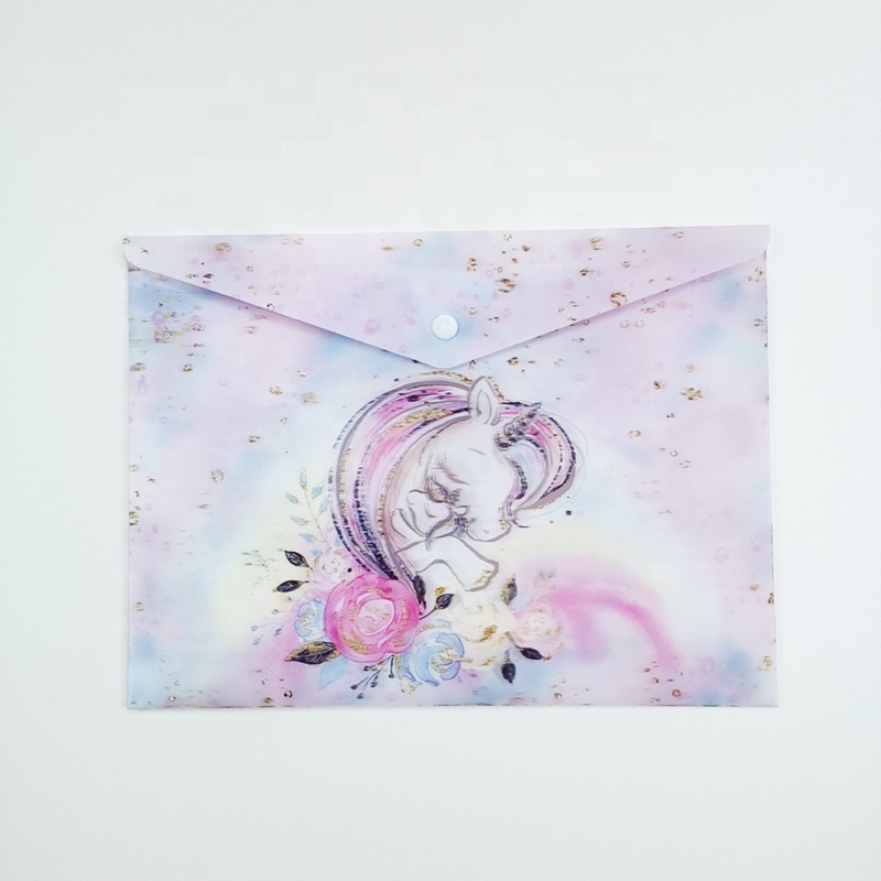 Папка для файлов, оптовая продажа, высокое качество, PP пластиковый 3D бумажник для офиса, складной бумажник с УФ-печатью