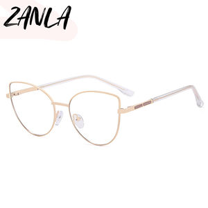 Monture de lunettes optiques vintage pour femmes, œil de chat, sur mesure, anti-lumière bleue, <span class=keywords><strong>myopie</strong></span>, lunettes de vue, mode 2026 - Product Image 2
