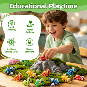 Uovo di Dinosauro Articolato Stampato in 3D, Giocattolo Fai-da-Te, Figurina Flessibile, Uovo Sorpresa, Giocattolo Sensoriale Personalizzabile per Bambini - Product Image 4