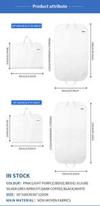 Stampa personalizzata con LOGO a colori a buon mercato bianco Non tessuto riutilizzabile per indumenti riutilizzabili da uomo - Product Image 6