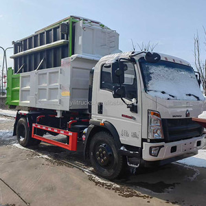 <span class=keywords><strong>Camion</strong></span> de collecte de déchets HOWO 4x2 4x4 avec conteneur amovible de 5m³, <span class=keywords><strong>camion</strong></span> de collecte de déchets de 8m³, <span class=keywords><strong>camion</strong></span> benne à ordures, <span class=keywords><strong>camion</strong></span> à benne basculante, <span class=keywords><strong>camion</strong></span> à benne à crochet - Product Image 4