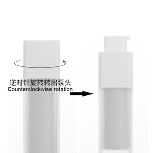 M704 nhựa Lotion Twist Up không có không khí chai <span class=keywords><strong>15ml</strong></span> 30ml 50ml vuông bơm lại không có không khí bơm chai mỹ phẩm <span class=keywords><strong>container</strong></span> với bơm - Product Image 3