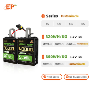 Batterie de drone à semi-conducteurs 45Ah 66AH 10C, pack de batteries LiPo polymère au lithium 6S 12S 18S pour UAV/VTOL à voilure fixe/Multirotor - Product Image 3