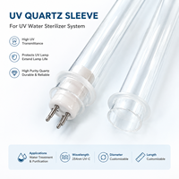 Tube de rechange en quartz UV pour système de stérilisation et purification de l'eau par lampe UV au mercure basse pression