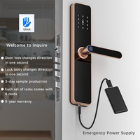 Serrure Intelligente Biométrique TTLOCK APP à Empreinte Digitale et Mot de Passe pour Porte en Bois avec Sonnette, Sans Clé - Vente en Gros Usine