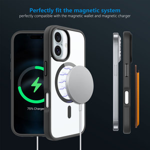 2024 BSCI cao cấp chống thả chống sốc từ tính cho <span class=keywords><strong>iPhone</strong></span> trường hợp đối với <span class=keywords><strong>iPhone</strong></span> 16 15 Pro Max tùy chỉnh rõ ràng mới phát hành điện thoại di động C - Product Image 5