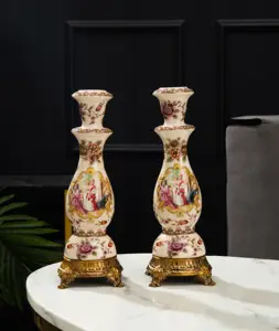 Chinesische Lieferanten Tisch möbel Antiker europäischer Stil Moderne Keramik Schmuck Aufbewahrung sbox Mit Deckel Für Wohnkultur