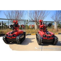 Robot de lutte contre les incendies contrôlé par télécommande, anti-explosion, étanche IP67, canon à eau 80L/s, portée 1000M, RXR-MC80BD