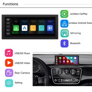 Портативный автомобильный стерео 10,26 беспроводной 1080P Carplay <span class=keywords><strong>GPS</strong></span> навигационный монитор дисплей с 2 каналами видеорегистратор Автомобильный видеорегистратор - Product Image 3