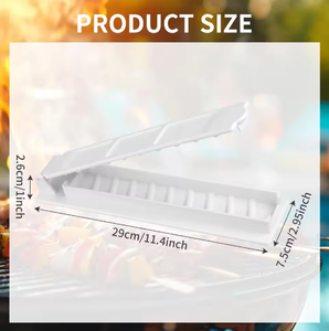 Manual Plastic Kebab Maker Mold <b>BBQ</b> Meat Skewer <b>Tool</b> Household Kebab Press - Product Image 3