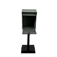 Boîte aux lettres autoportante en métal avec serrure à combinaison, étanche et sécurisée, pour villa et maison