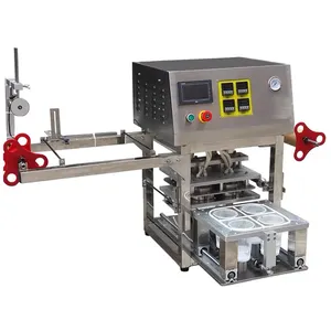 Best Quality China Manufacturer Continuous Food Pneumatic Aluminum Foil Plastic Bag Heat Sealing Machine