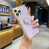 2023 nouveau porte-bague en diamant fleur fantaisie Bling paillettes couverture de téléphone pour tecno POVA 5 CAMON20 PRO 5g Spark10 pro/HOT30 étui
