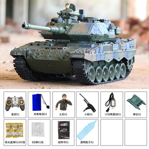 1/18 Venta caliente China 99G <span class=keywords><strong>Sherman</strong></span> Army 2,4G RC <span class=keywords><strong>Tanque</strong></span> con vibración Humo Balas de lanzamiento <span class=keywords><strong>Tanque</strong></span> de batalla Juguetes militares para niños - Product Image 5