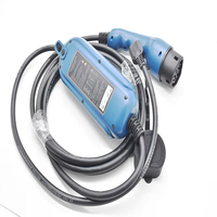 Longitud personalizada AC Car Portable Tipo 2 IEC 62196 16A Trifásico EV Cable de carga Enchufe Tipo 2 Modo 2 Conector EV portátil