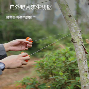 Scie à fil de survie en plein air, outil de sauvetage léger en acier inoxydable, actionné à la main, pour le camping, la randonnée, les utilisations d'urgence - Product Image 3