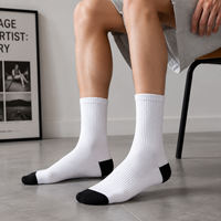 Chaussettes en tricot à motif rétro personnalisé, élastiques, respirantes, résistantes à la transpiration, chaussettes décontractées pour le skate, plusieurs options de couleurs pastel
