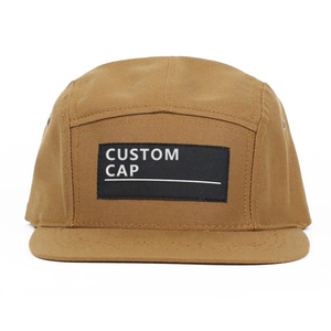 Khuyến Mãi 2021 Giá Rẻ Tùy Chỉnh Dệt Nhãn 5 Bảng Điều Chỉnh Cap, Đen 5 Bảng Điều Chỉnh Mũ - Product Image 2