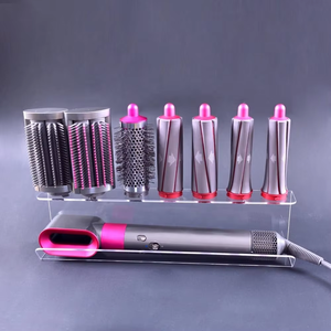 Soporte de almacenamiento de hierro para rizar <span class=keywords><strong>Airwrap</strong></span>, soporte de montaje en pared de acrílico completo, estante organizador de baño para el hogar, estantes de exhibición - Product Image 3