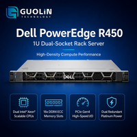 Server Dell PowerEdge R450 1U Baru, Dual Intel Xeon Scalable AI Edge Compute Enterprise Business Server