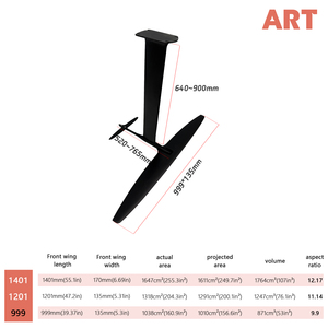 ลดราคา ART V2 999 ฟอยล์บอร์ดคาร์บอนเต็มแผ่น ขนาดปีก 1038 ตารางเซนติเมตร ปีกหน้า/ปีกหลัง/ลำตัว/เสาไฮโดรฟอยล์ พร้อมกระเป๋า JFS ART V - Product Image 5