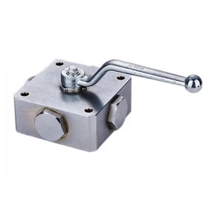 Série KH – Robinet hydraulique à 3 ou 4 voies en acier au carbone haute résistance avec raccord à bride pour fluides huileux - Product Image 3