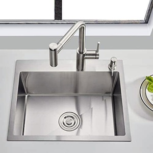 Lavello da <span class=keywords><strong>Cucina</strong></span> in Acciaio Inox 304 per Ristoranti e Appartamenti, Spessore 1,2mm, Anti-Intasamento, Vasca Singola - Product Image 1