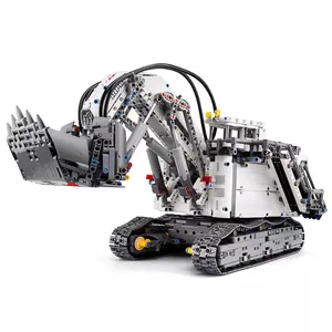 模具王13130科技机械挖掘机遥控电动装配积木玩具模型