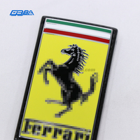 Kondisi Baru untuk Ferrari F8 296 SF90 perekat Logo timbul casing kunci serat karbon kering keras