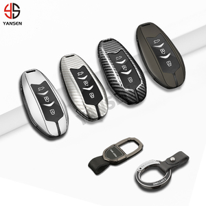 Étui de protection complet en fibre de carbone pour clé de voiture Dongfeng GLORY 580 500 IX5, coque de protection en alliage de zinc, porte-clés, accessoires - Product Image 1