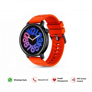 Reloj Inteligente Redondo AMOLED de 1.43 Pulgadas, Llamadas, Monitor de Salud con IA, Frecuencia Cardíaca, Presión Arterial, NFC, Rastreador de Actividad Física para Hombres y Mujeres - Product Image 1