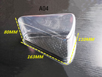 Récipient à sandwich en plastique noir Mini boîte à gâteau boulangerie gâteau tranche conteneurs triangle mousse boîte