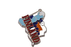 Aimant de réfrigérateur 3D métal Europe du Nord <span class=keywords><strong>Finlande</strong></span> Souvenirs touristiques décors de réfrigérateur vente en gros - Product Image 6